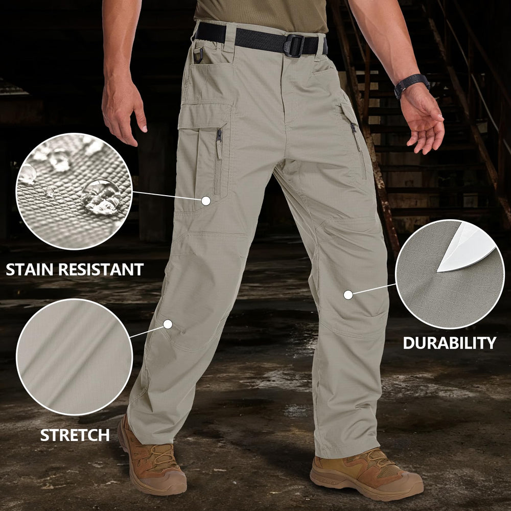 Water-repellent finish helps resist light rain and spills during duty