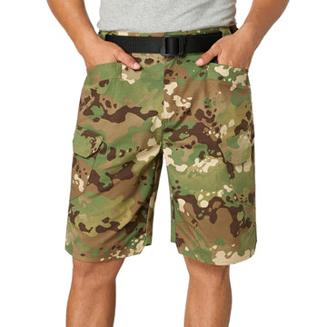 Jessie Kidden cargo shorts with water-repellent coating and secure pockets for tools.