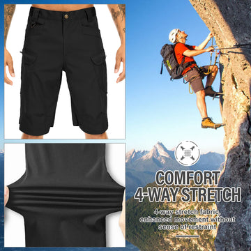 Jessie Kidden tactical shorts moisture-wicking fabric keeps you cool
