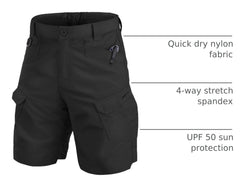 Jessie Kidden cargo shorts show multiple pockets for tools and keys on hikes.