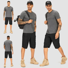 Jessie Kidden shorts show quick-dry nylon for comfortable post-splash wear.
