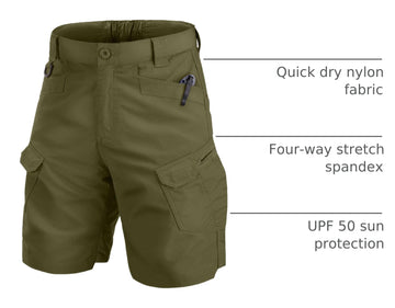 Jessie Kidden shorts stretch waistband offers flexible movement for hiking and daily wear.