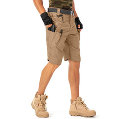 Jessie Kidden mens tactical shorts waistband close-up showcasing flexible comfort