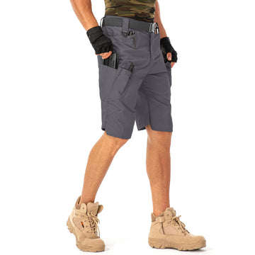 Jessie Kidden tactical shorts showing water-repellent fabric and secure pockets
