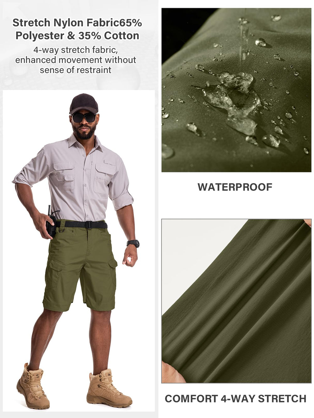 Jessie Kidden quick-dry nylon keeps you comfortable after splashes or rain