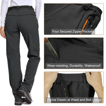 Jessie Kidden ski pants with knee dart offering mobility on slopes.