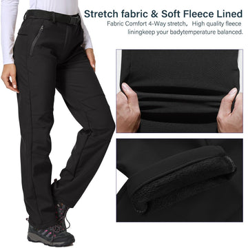 Jessie Kidden fleece-lined softshell pants warmth and comfort explained