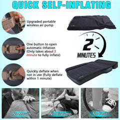 JESTMOTOR built-in pump in action inflates the mattress in minutes