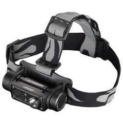 JetBeam 4016680 headlamp in black with red light for nighttime visibility