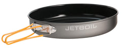 Jetboil 10-inch nonstick fry pan ready for camp meals with easy release surface