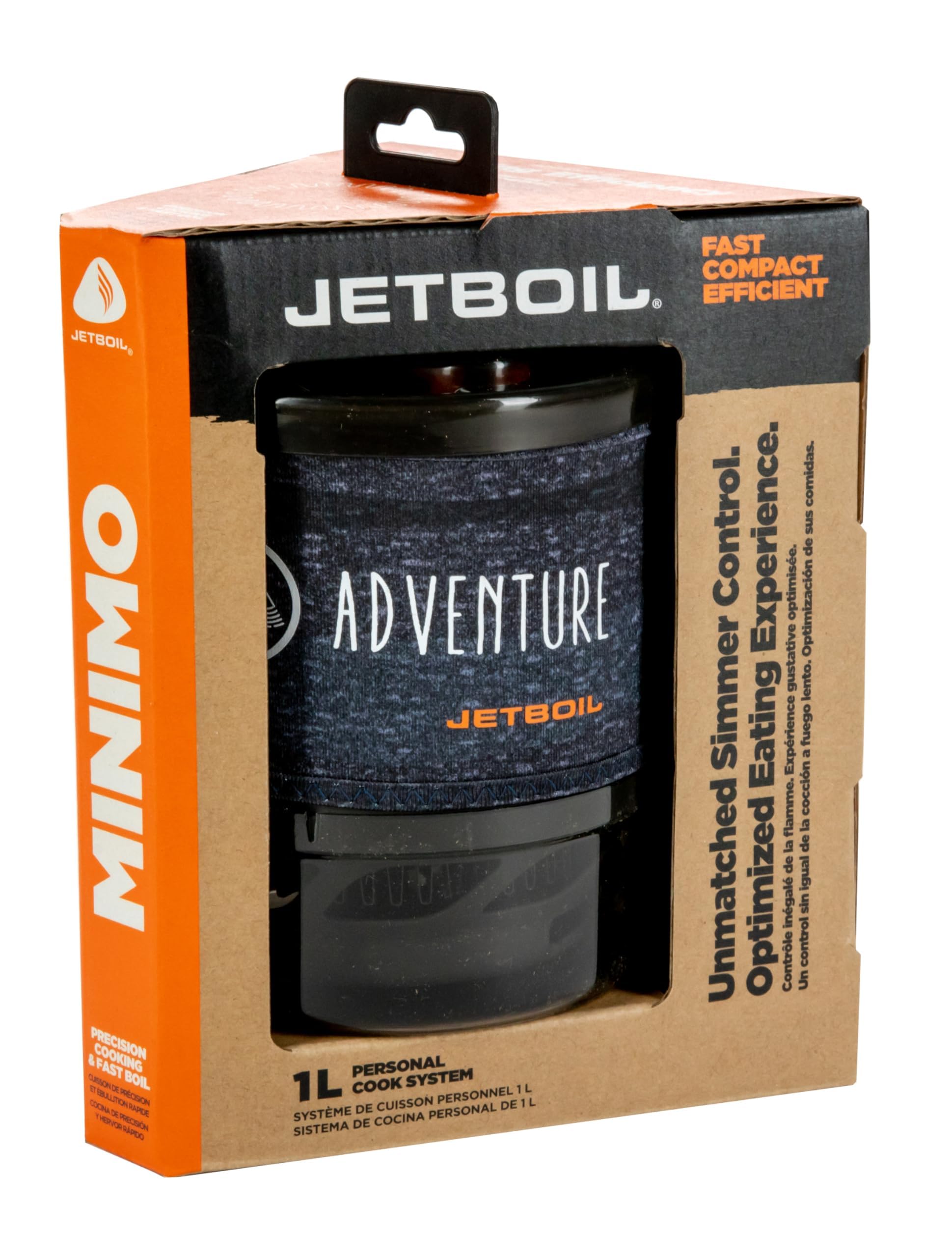 Jetboil Adventurous MiniMo bottom cup used as bowl doubles as measuring cup.