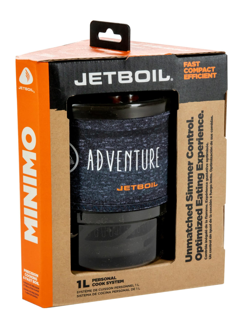 Jetboil Adventurous MiniMo bottom cup used as bowl doubles as measuring cup.