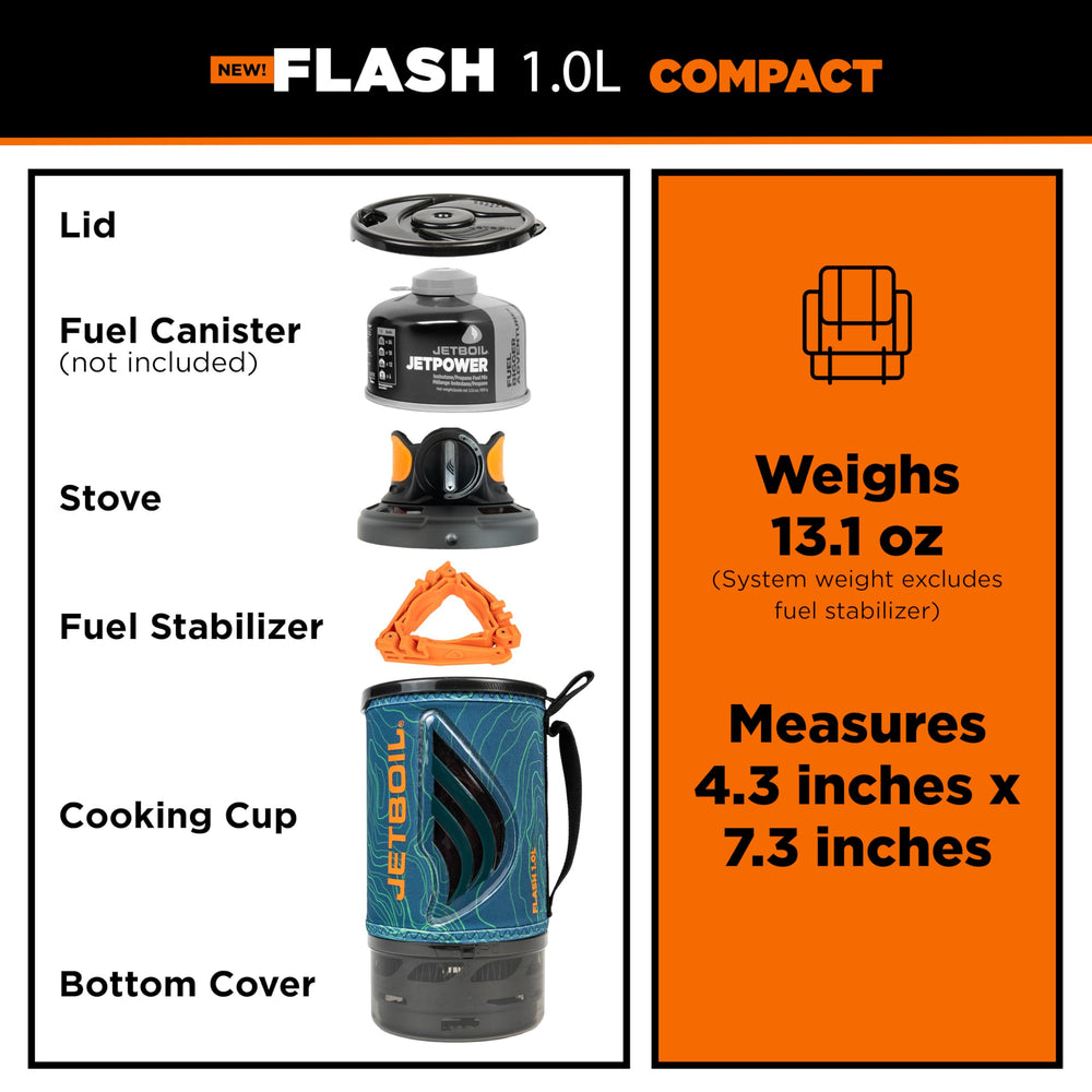 Jetboil Flash 1L insulated cozy around the cooking cup