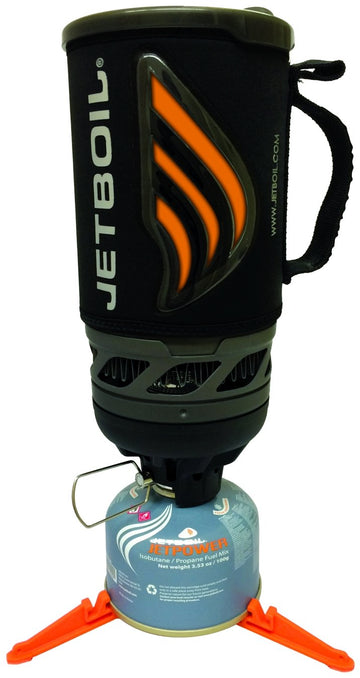 Jetboil Flash on trail boiling water in 100 seconds for hot drinks