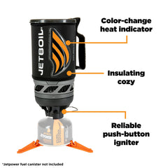 Jetboil Flash Java Kit silicone French press brewing coffee on the go.