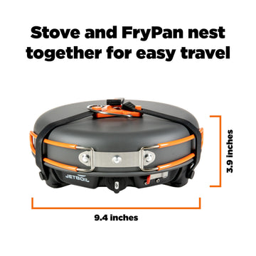 Jetboil HalfGen regulator technology provides precise heat control during cooking.