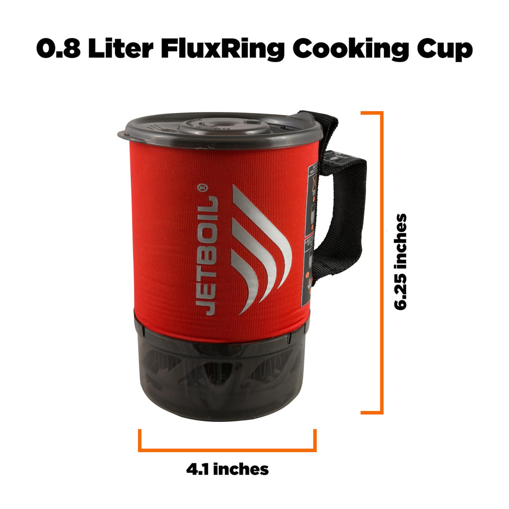 Jetboil MicroMo insulated cozy keeps water hot longer between boil and sip.