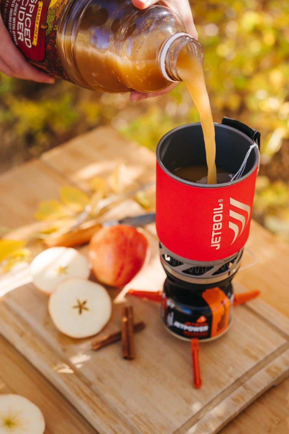 Jetboil MicroMo pot support keeps cookware steady during outdoor cooking.