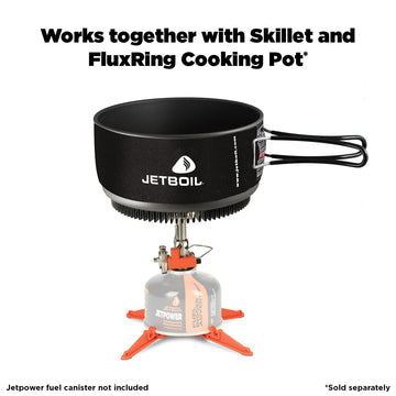 Jetboil MightyMo in a camping scene demonstrates compact performance on trail