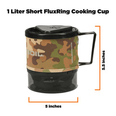Jetboil MiniMo adjustable heat-control dial enables precise simmering and boiling.