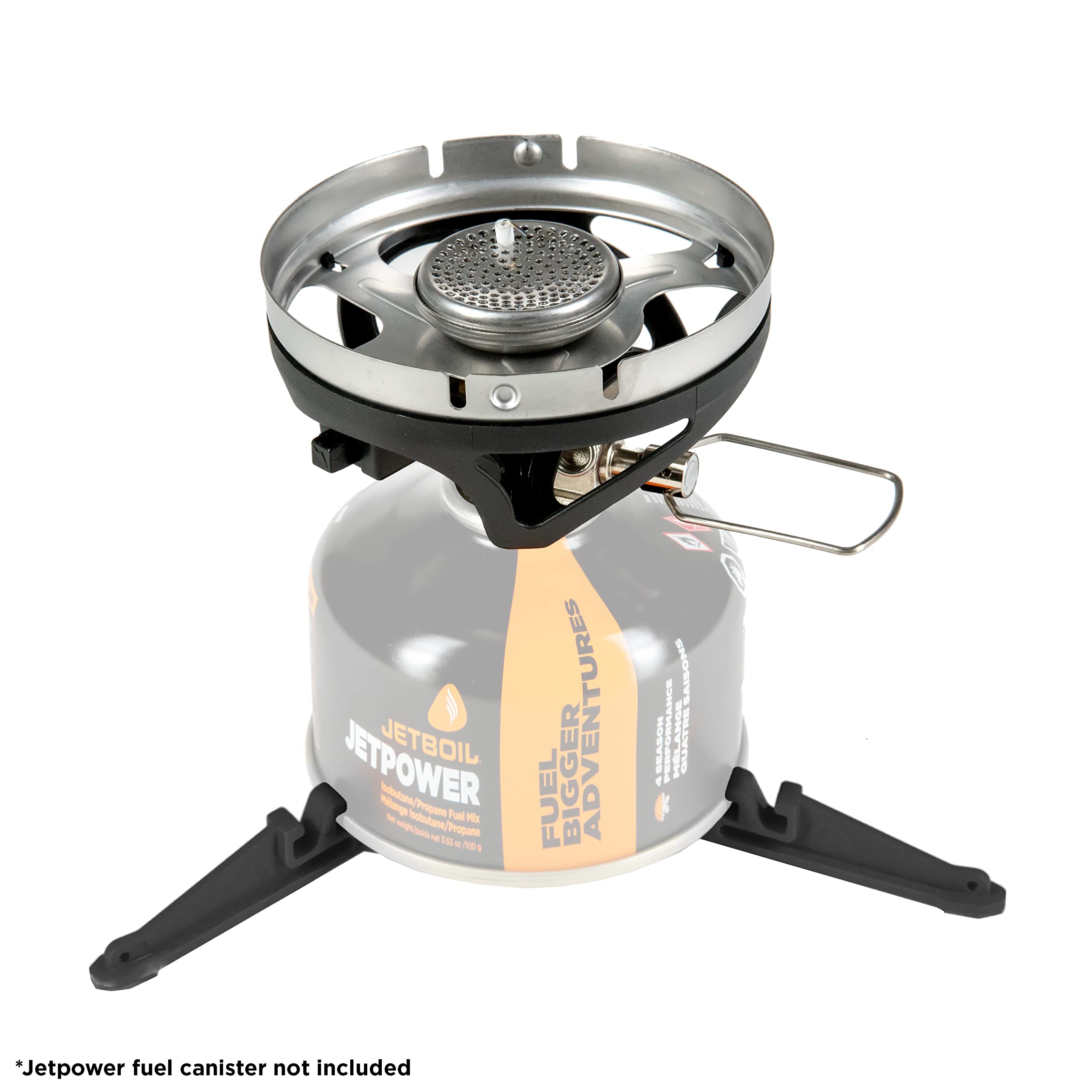 Jetboil MiniMo with camo pattern suits outdoor enthusiasts and rugged trips.