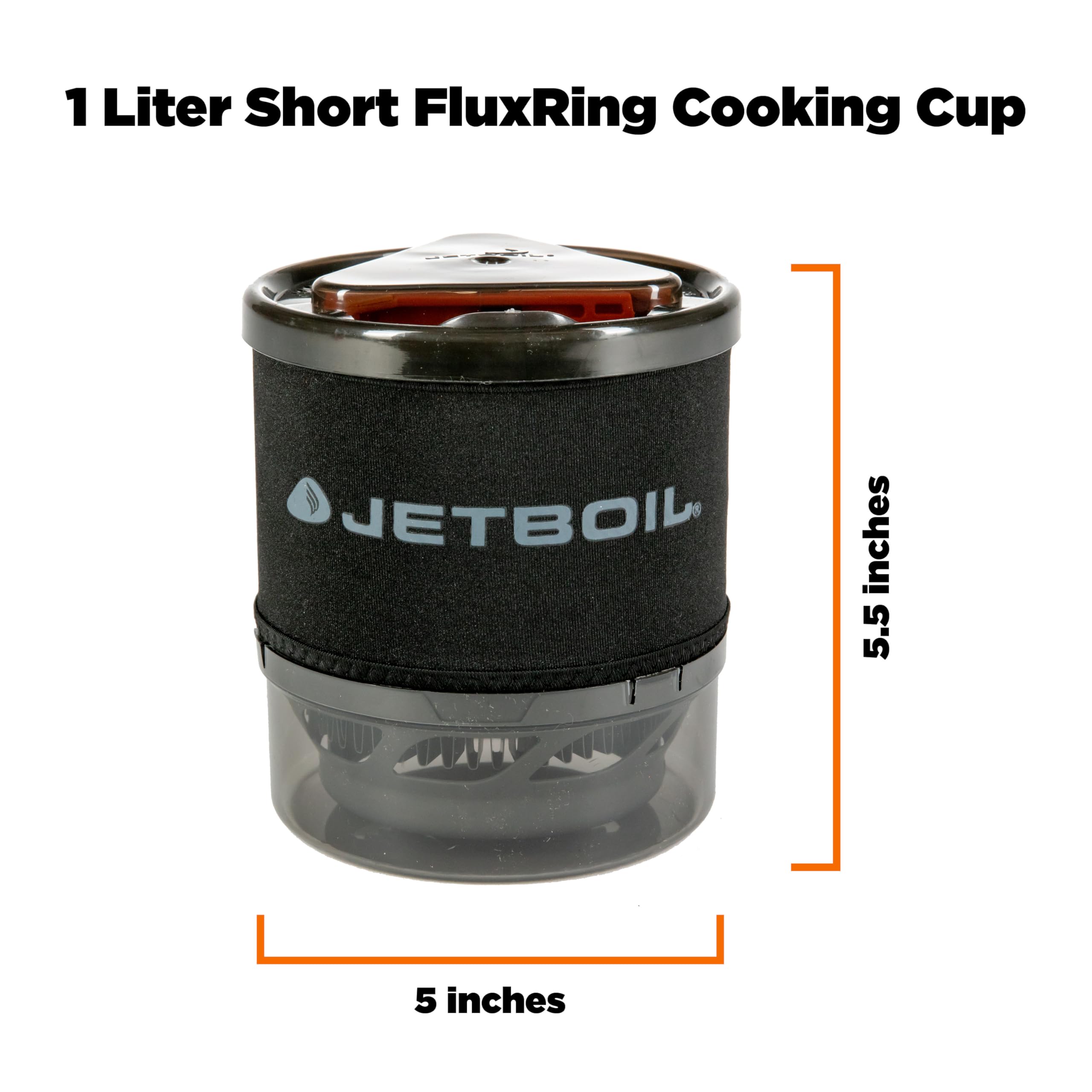 Jetboil MiniMo cup-lid enables eating directly from the cup with ease.