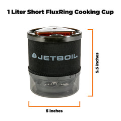 Jetboil MiniMo cup-lid enables eating directly from the cup with ease.