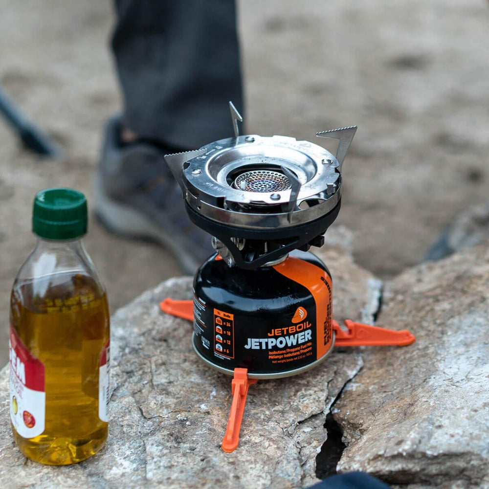 Stabilizer used on dirt and gravel surfaces to steady cooking setup