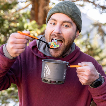 Jetboil TrailSpoon silicone edge protecting cookware while scraping