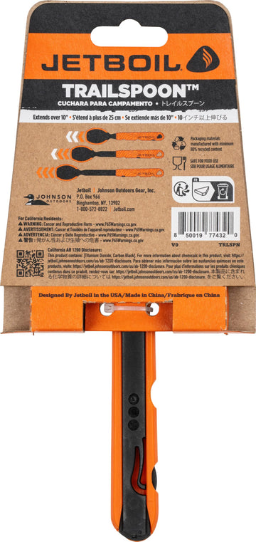 Jetboil TrailSpoon three-position handle demonstrated for versatile camping use