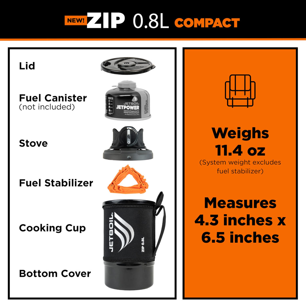 Jetboil Zip bottom cup doubles as a measuring cup or bowl.