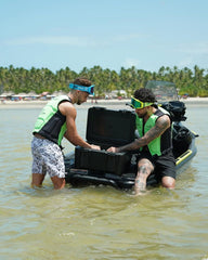 Jet Cooler 21QT capacity holds 24 cans with ice