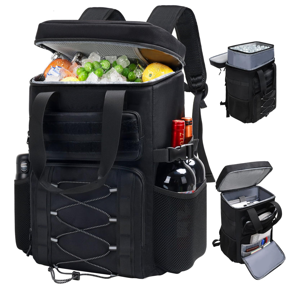 Jetviivid Cooler Backpack front view highlights roomy main compartment and leakproof design.