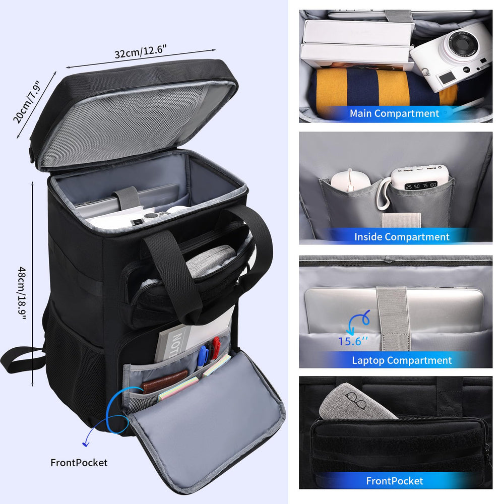Jetviivid Cooler Backpack top compartment shows separate wet/dry zones for easy packing.