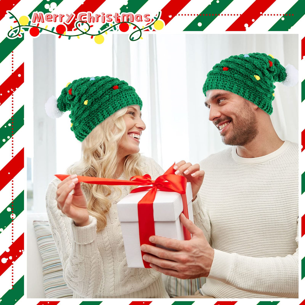 Jeyiour 3-piece green Christmas tree hat set — image 3
