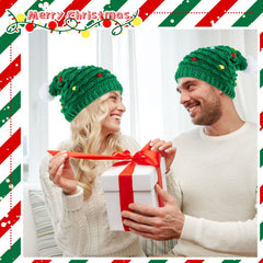 Jeyiour 3-piece green Christmas tree hat set — image 3