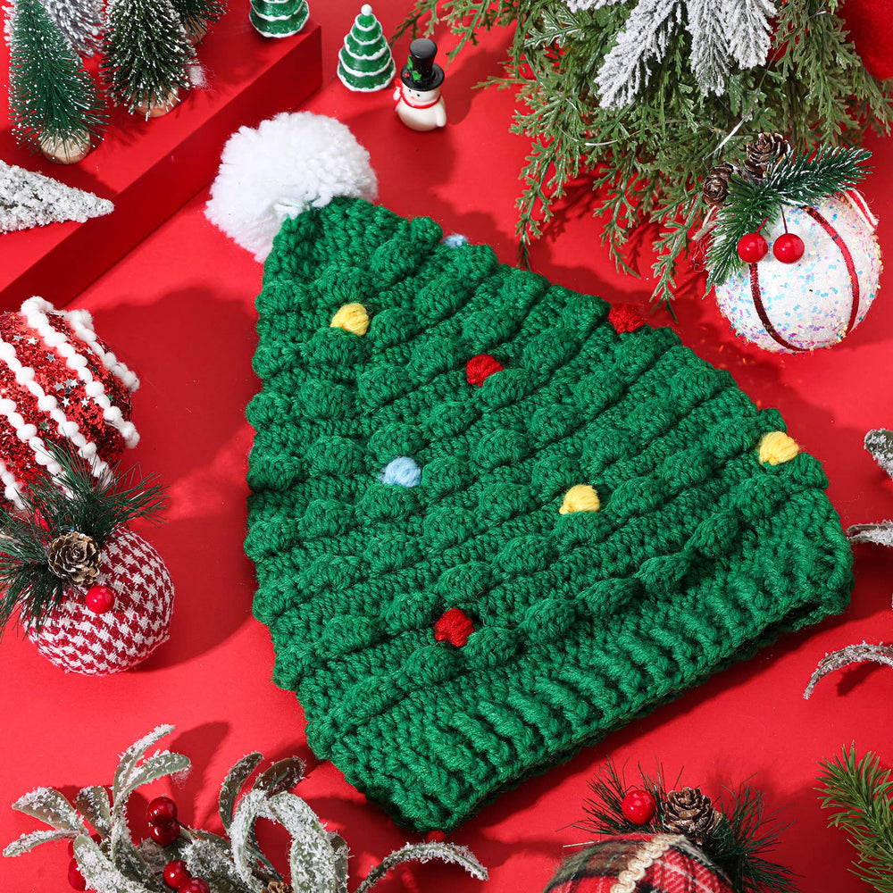 Jeyiour 3-piece green Christmas tree hat set — image 5
