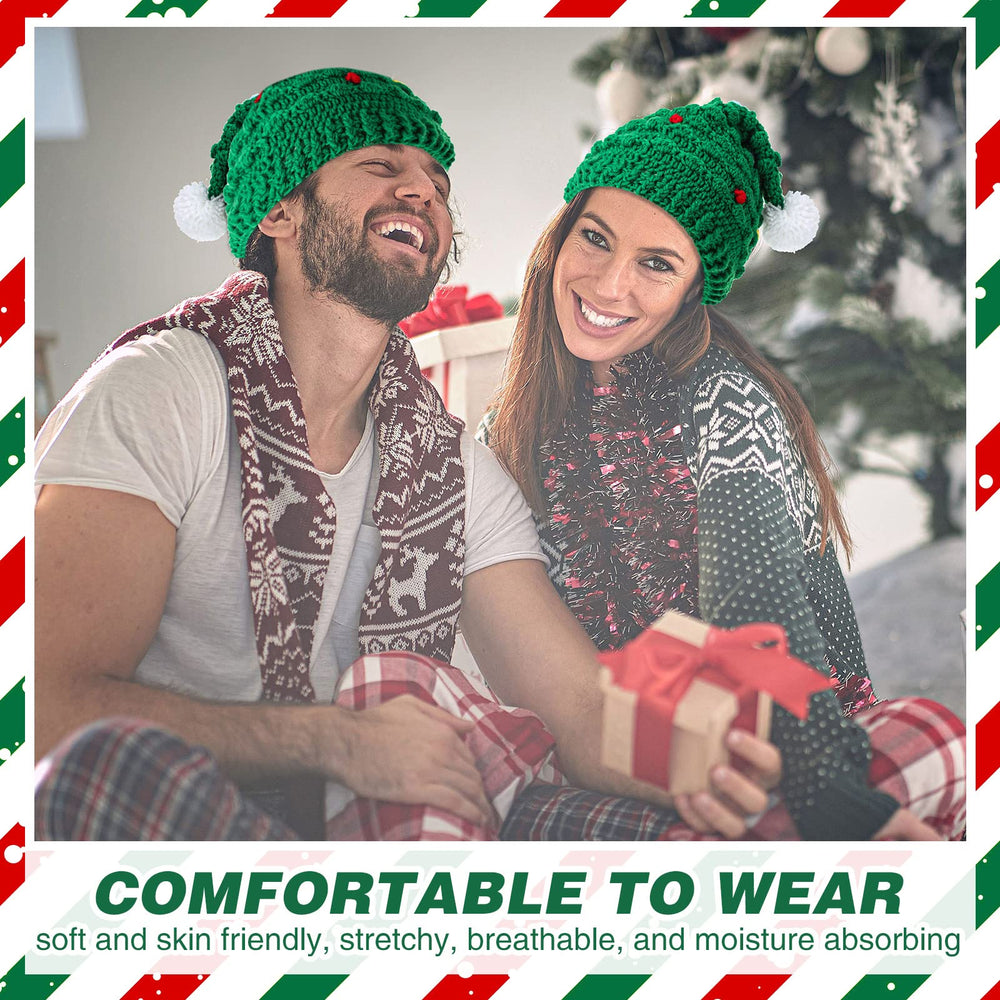 Jeyiour 3-piece green Christmas tree hat set — image 7