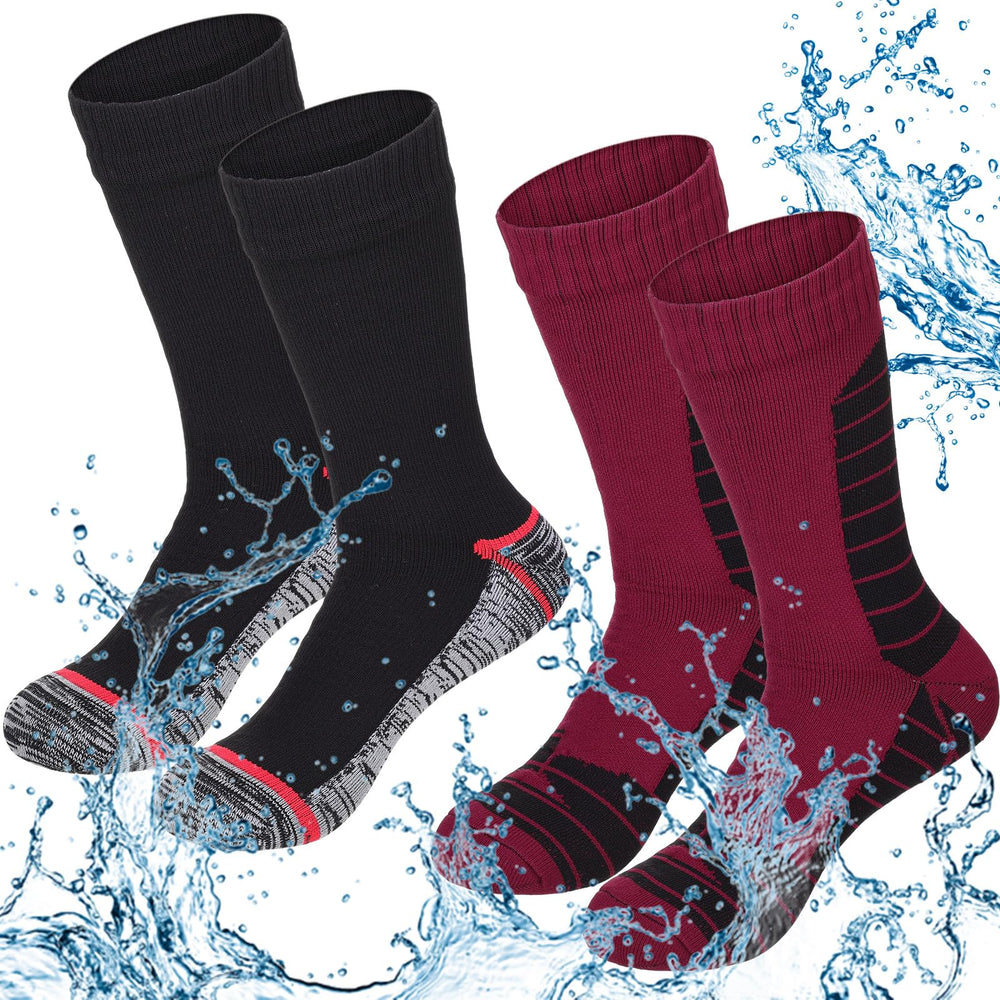 Jeyiour waterproof socks pack front view keeps feet dry during daily outdoor activities.