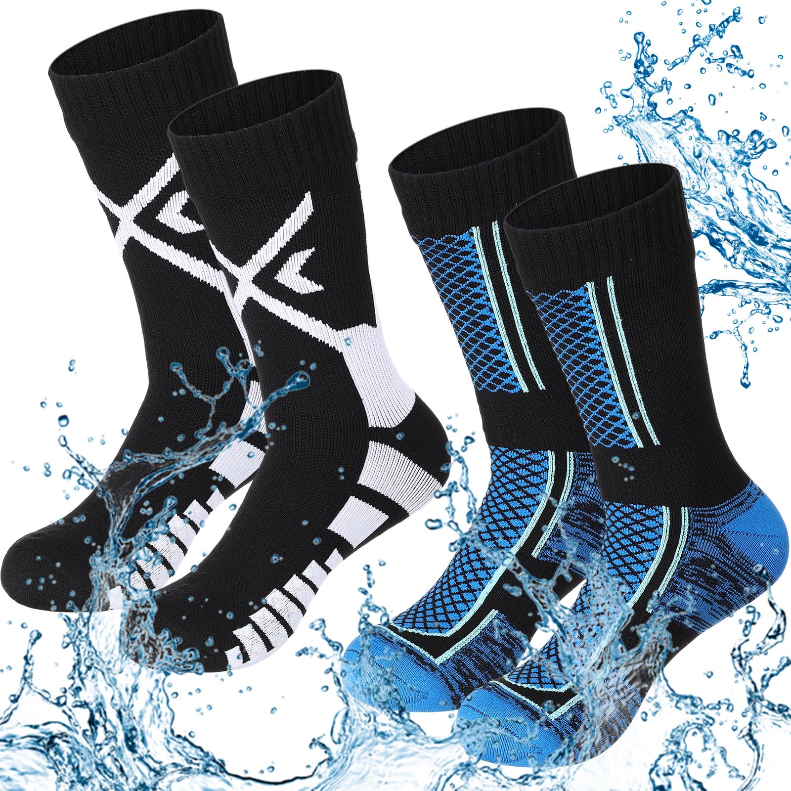 Jeyiour 2-pair pack in breathable microfiber blend for daily outdoor comfort.