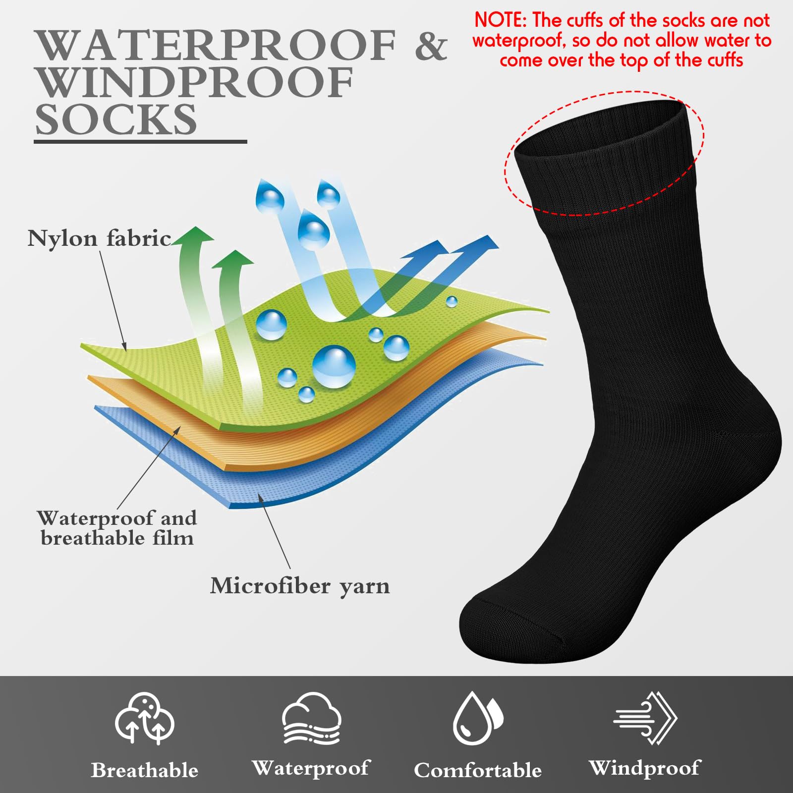 Jeyiour-waterproof-socks-warmth-in-use demonstrates warmth during chilly excursions