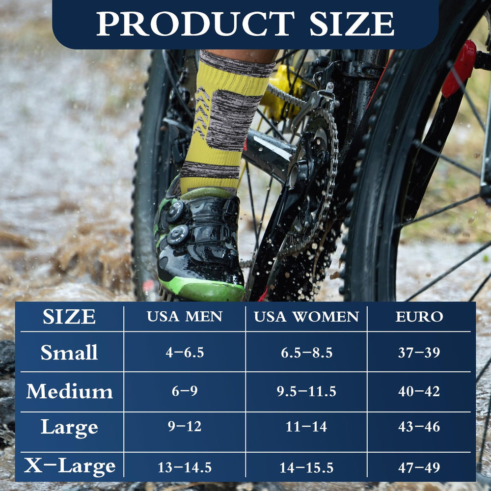 Jeyiour waterproof socks waterproof-warm design helps stay warm in cold, damp conditions.