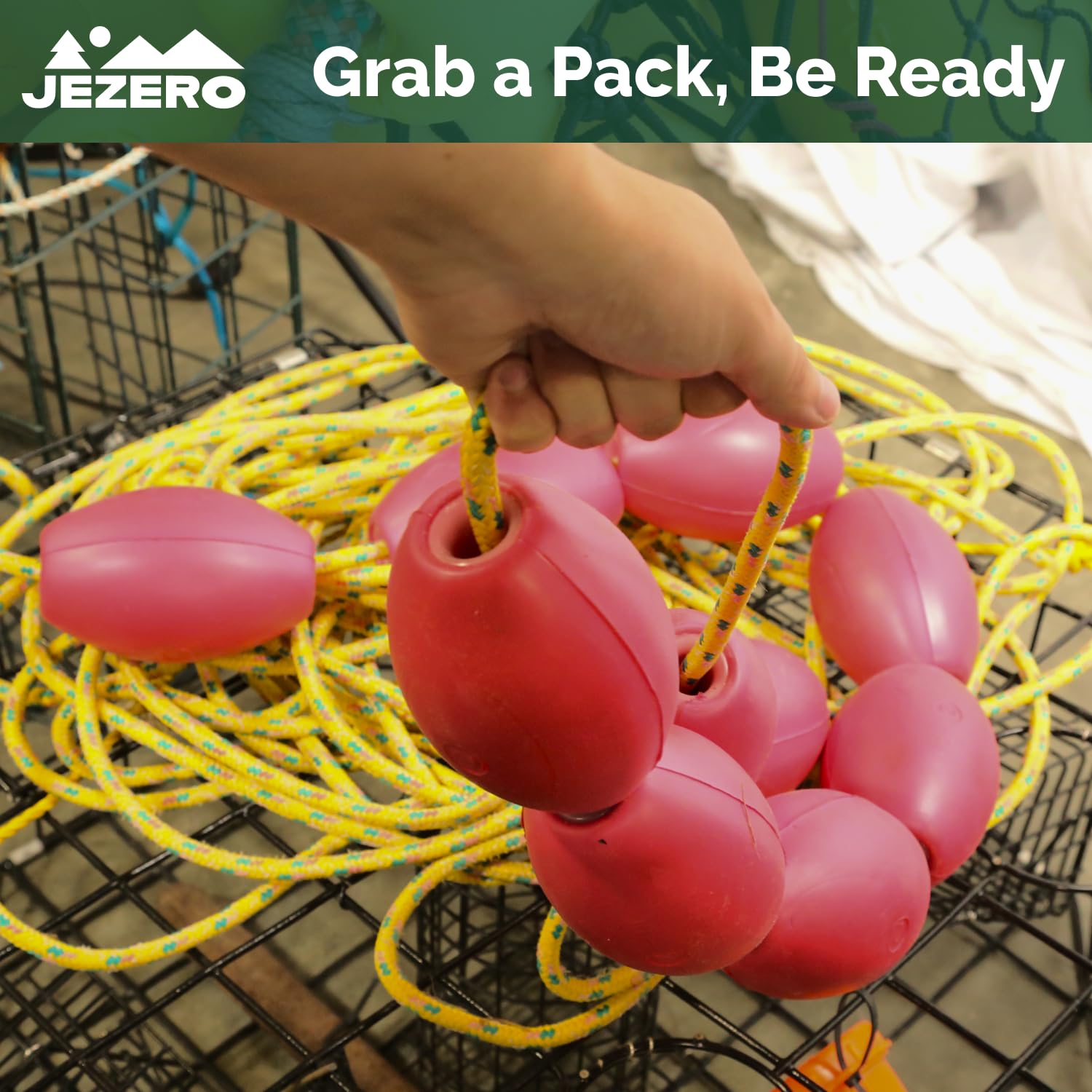 JEZERO kayak anchor float, quick attachment for stability.