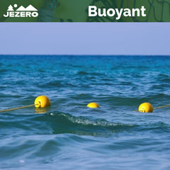 JEZERO swim buoy yellow, highly visible for pool or lake.