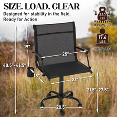 JFHID height adjustable hunting chair adapts to various blinds and benches