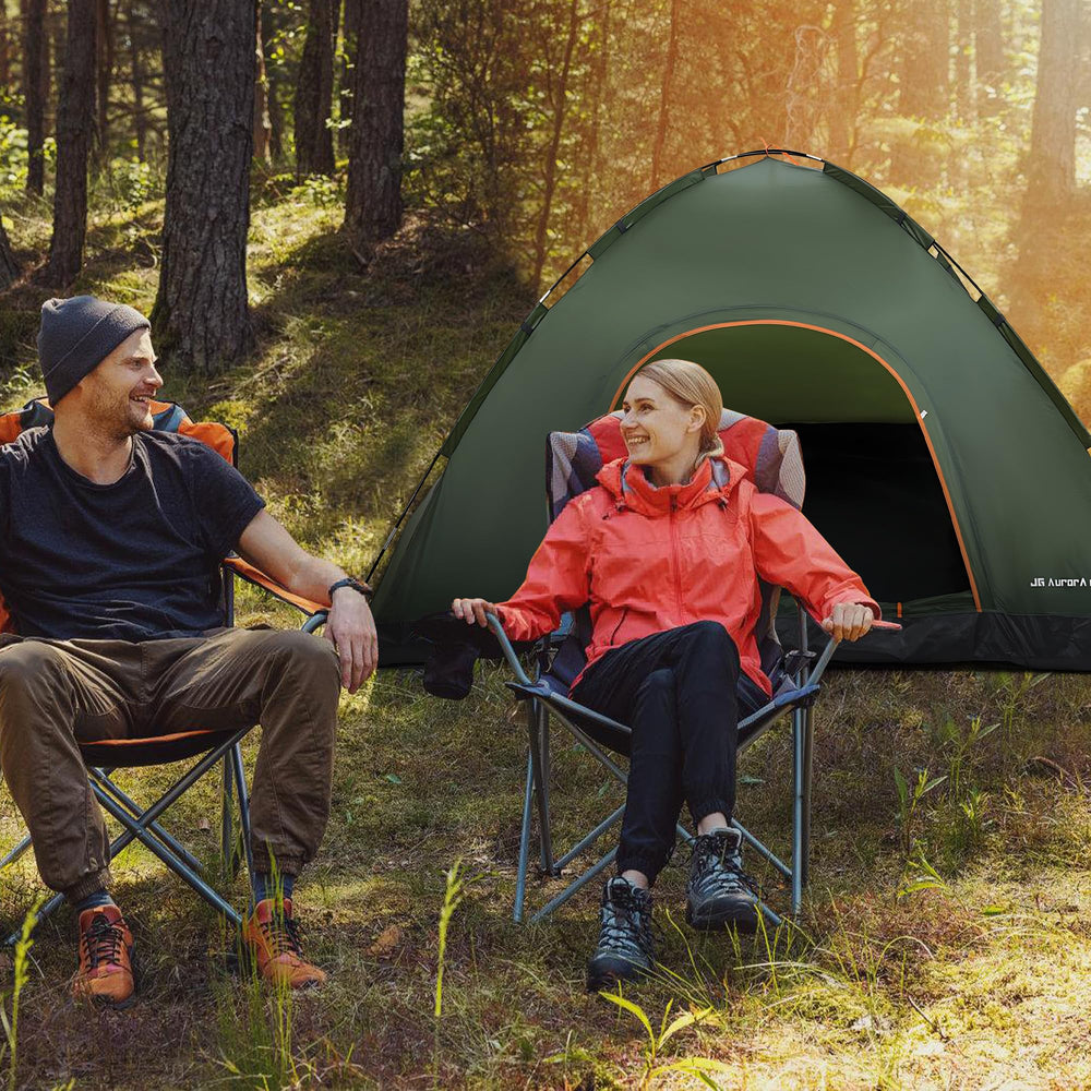 JG AURORA DEER 1-2 person tent included stakes and lines enhance wind protection