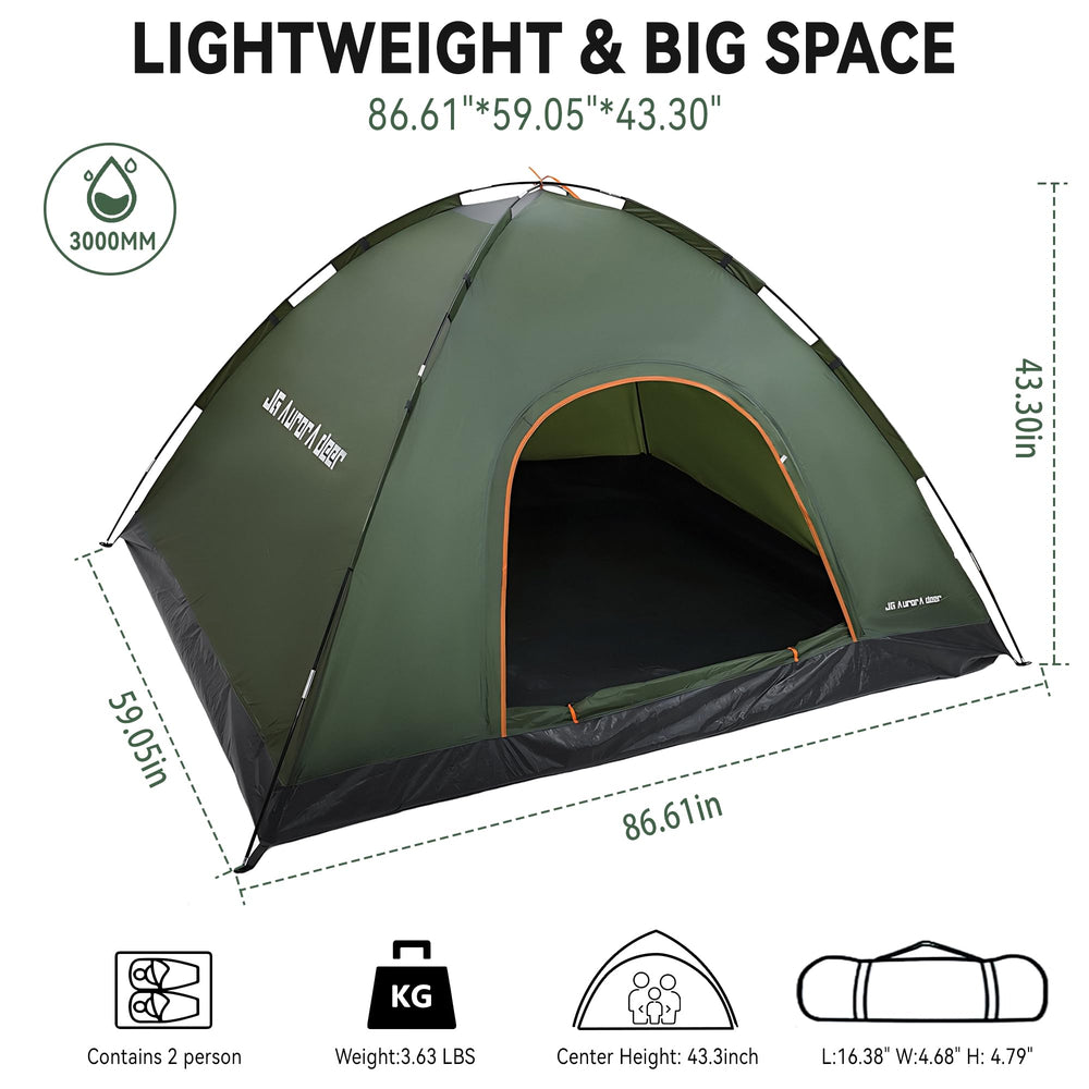 JG AURORA DEER 1-2 person tent windproof design provides reliable shelter in breezy conditions