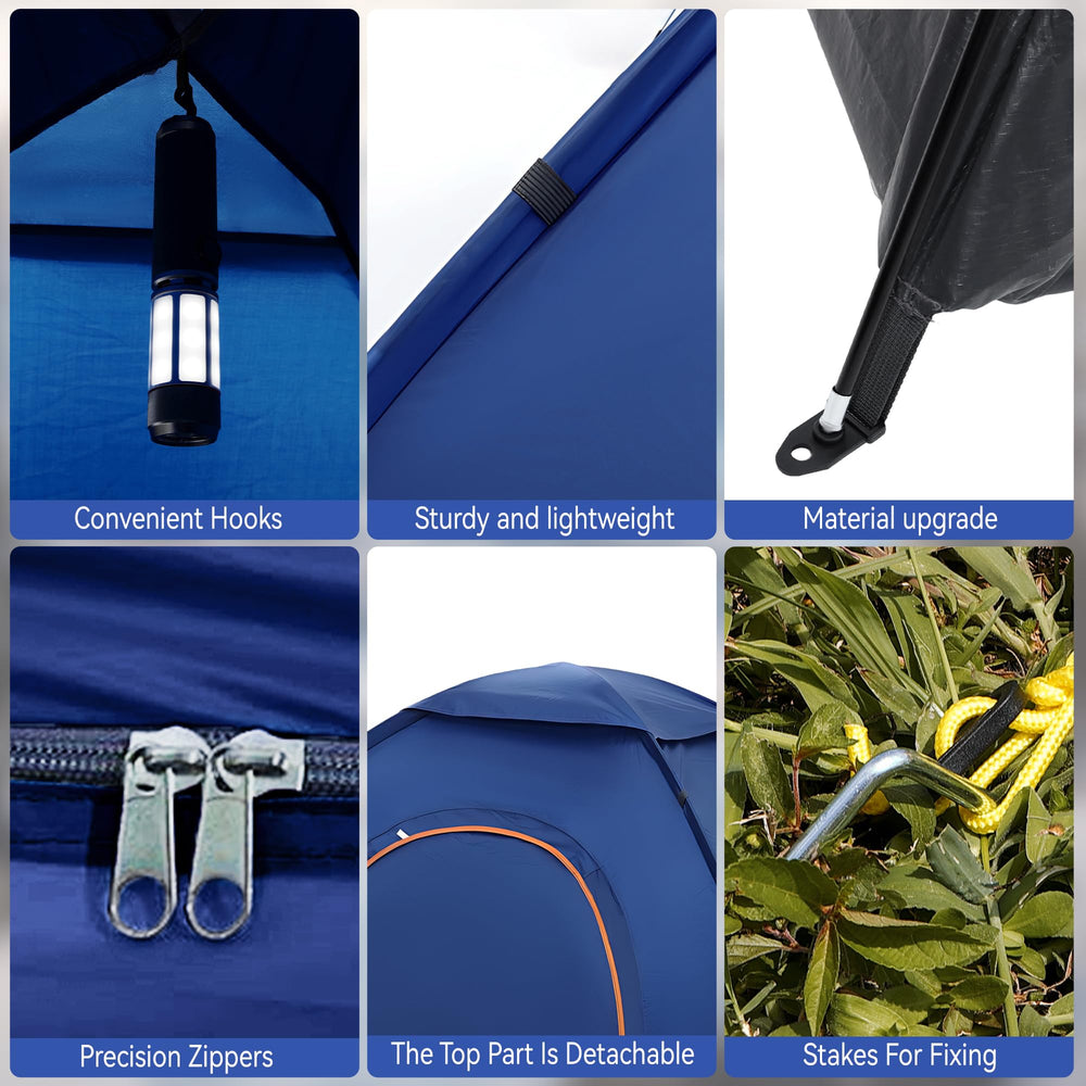 JG AURORA DEER tent wide door zippers ease entry and access.