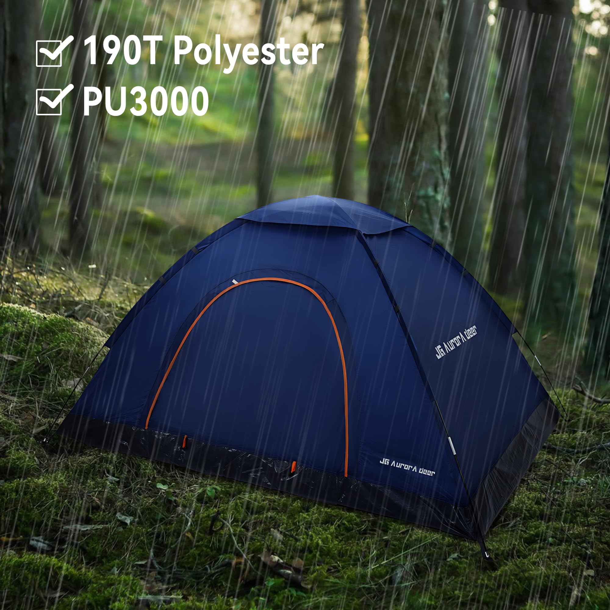 JG AURORA DEER tent lightweight at 4.85 lb for simple backpacking.