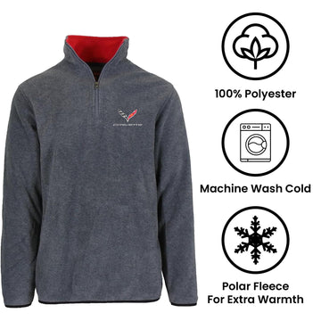 JH Design Group Corvette C7 fleece mock-neck collar elevates styling while keeping warmth adaptable